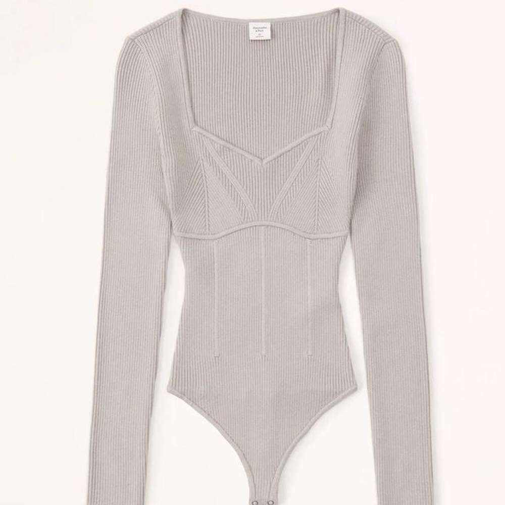 Abercrombie Corset Sweetheart Sweater Bodysuit